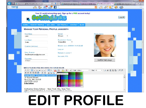 Edit Profile